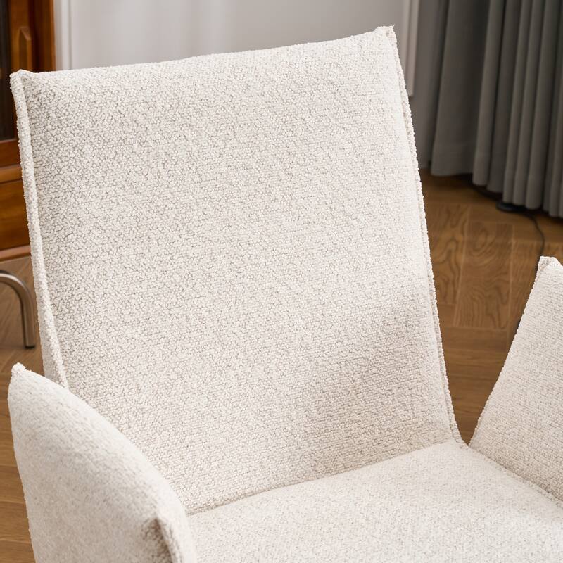 Upholstered Fabric Swivel Task Chair, Office Chair with Wheels