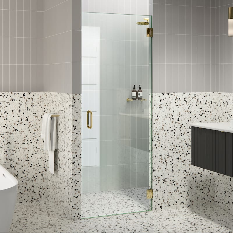 Glass Warehouse GW-DO-25 Albedo 78" High x 25" Wide Hinged Frameless