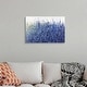 preview thumbnail 15 of 25, "Shades Of Blue Wild Flowers" Abstract Floral Landscape Canvas Wall Art