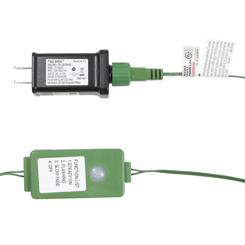 Glitzhome 6/7/9 FT Pre-Lit Flocked Slim Snowscape Fir Artificial Christmas Trees 2 or 3-Piece Set