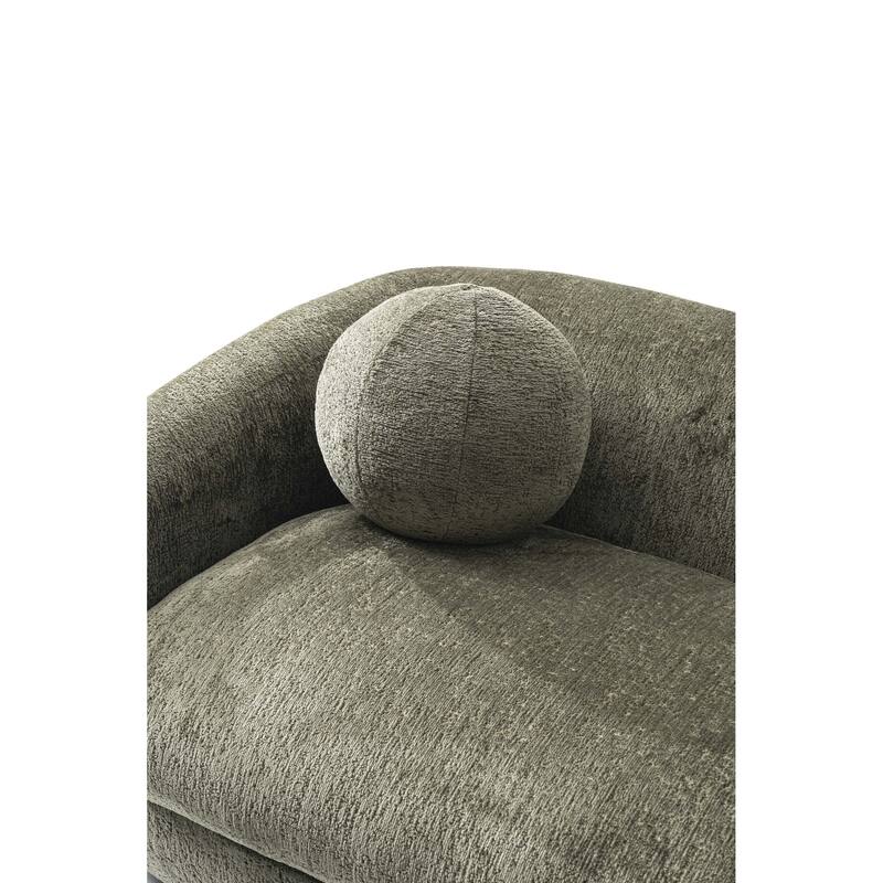 Manhattan Comfort Modern Tribeca Chenille 85.8 Inch Sofa