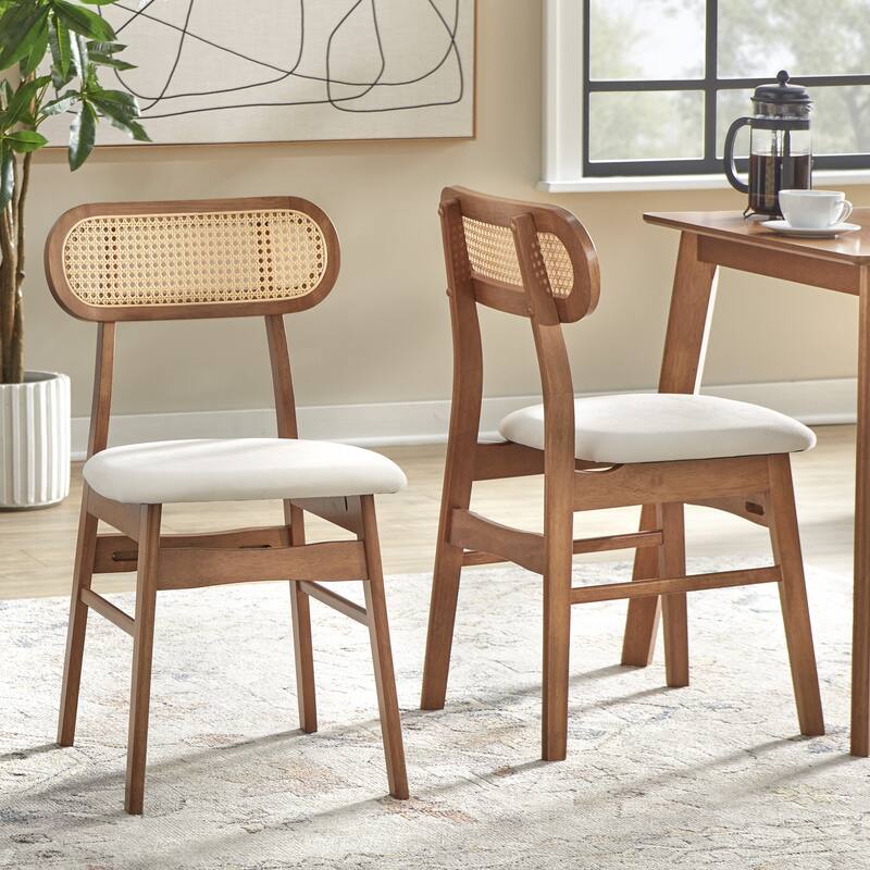 Simple Living Anika Mid-Century Cane Dining Set