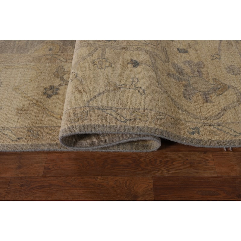 Oushak Turkish Area Rug Hand-Knotted Oriental Wool Carpet - 9'2"x 12'0"