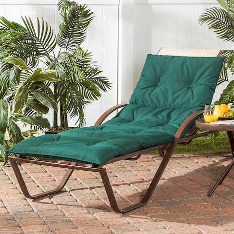 Greendale Home Fashions Outdoor Chaise Lounge Pad