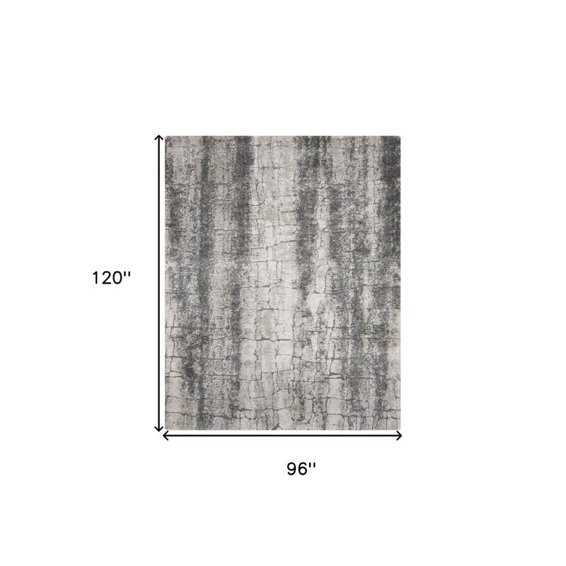 Power Loomed Abstract Modern Stain Resistant Soft Area Rug - 120' X '96' X '0.36
