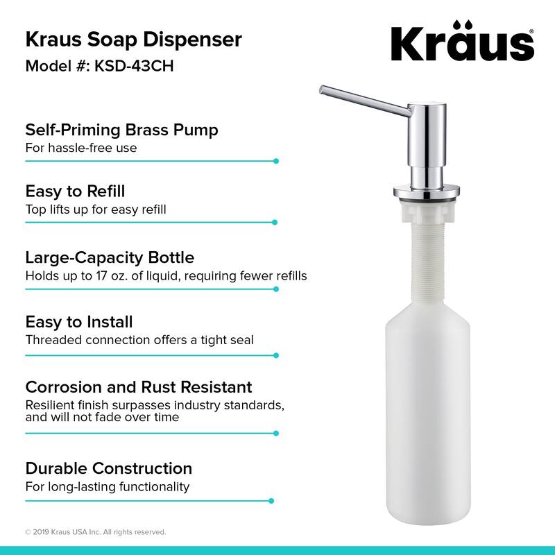 Kraus Kitchen Soap and Lotion Dispenser