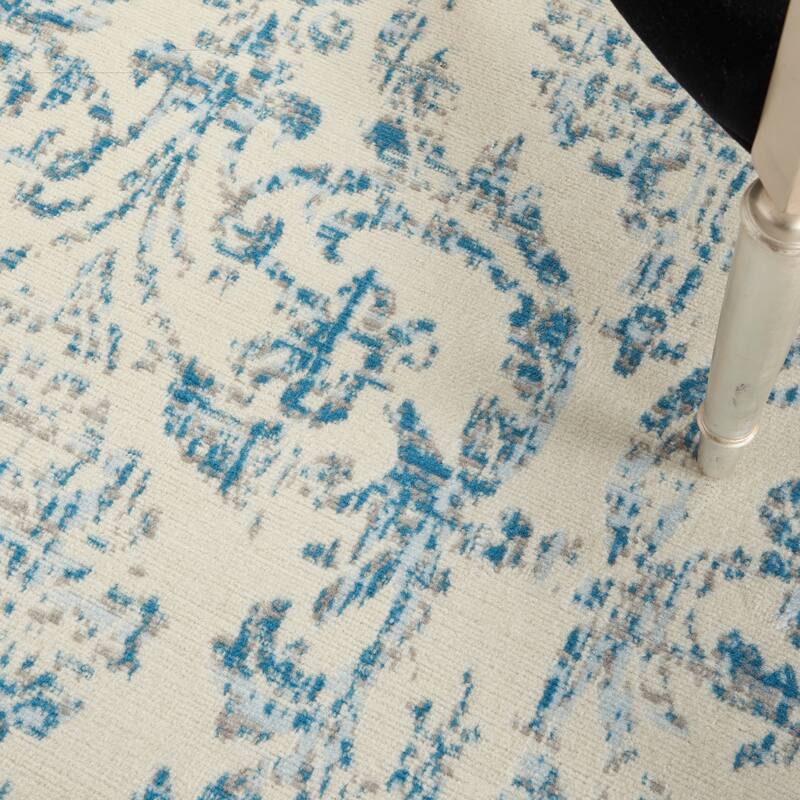 Nourison Jane Farmhouse Vintage Indoor only Damask Area Rug