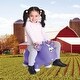 preview thumbnail 2 of 1, Toddler Boys and Girls Farm Hopper Bounce Toy, Purple Cow