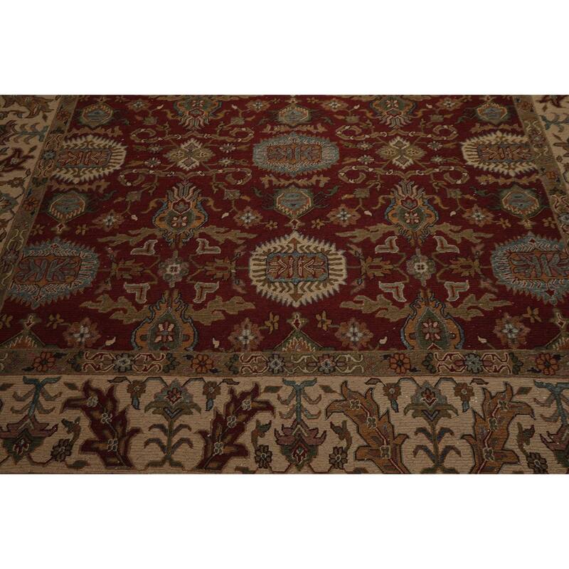 9'2''x11'11'' Hand Knotted Wool Rust Soumak Nourison Reversible Rug - 9' 2'' x 11' 11''