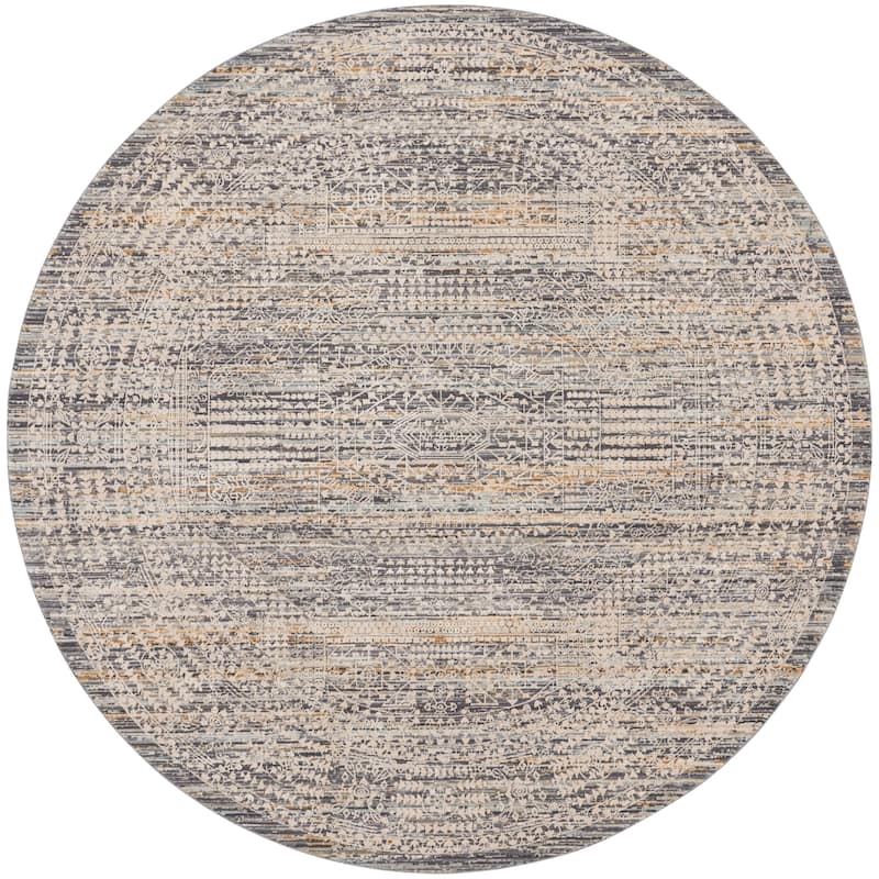 Nourison Nyle Indoor only Grey Geometric Area Rug