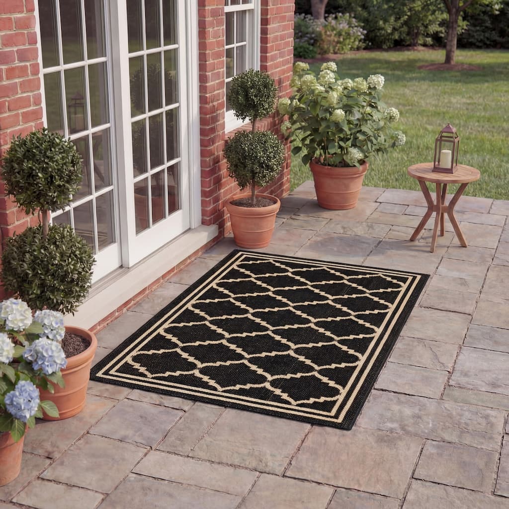 SAFAVIEH Courtyard Willy Indoor /Outdoor Waterproof Patio Backyard Rug