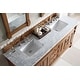 preview thumbnail 34 of 33, James Martin Vanities Brookfield 72" Double Vanity, Country Oak