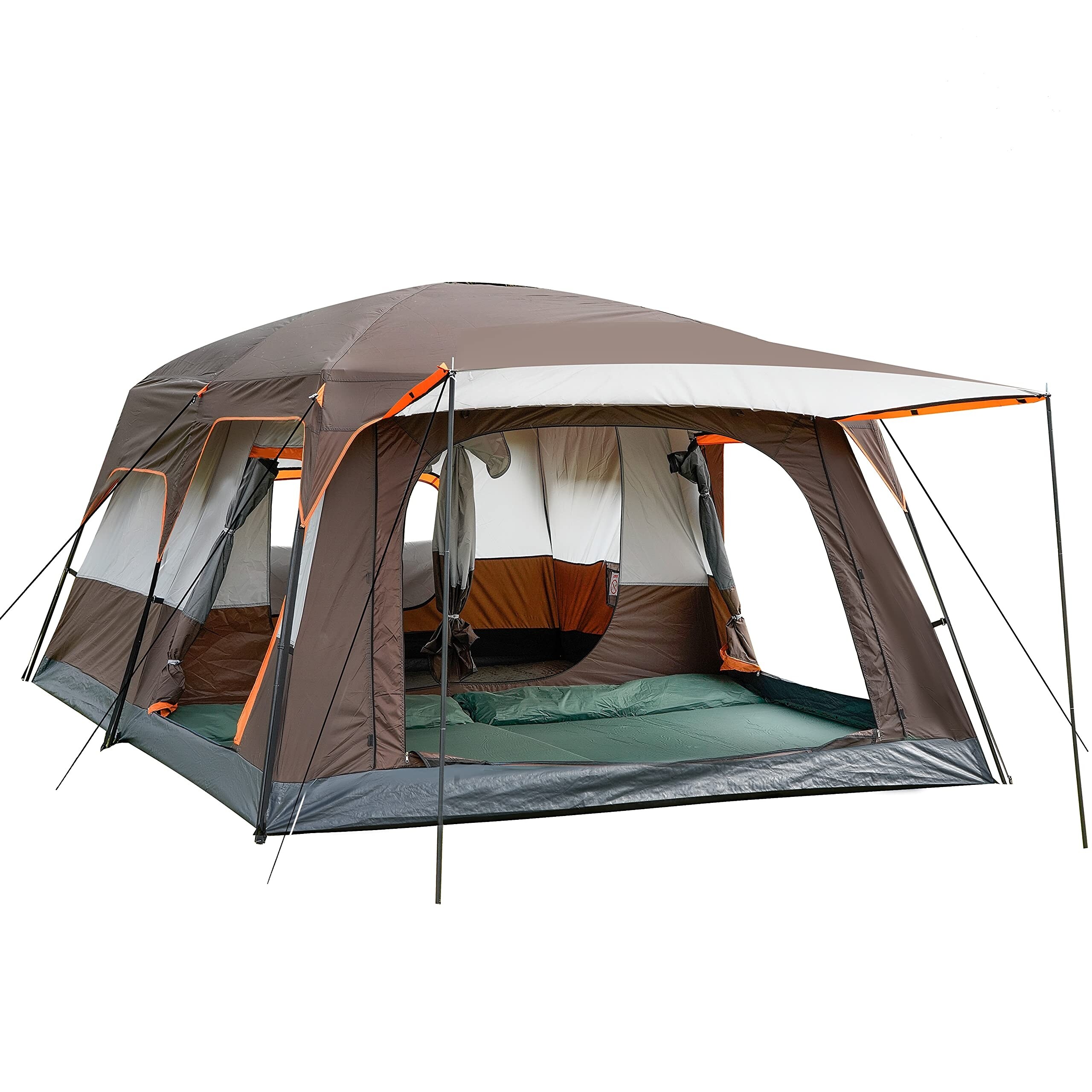 Large Tent 10 12 14 Person B Family Cabin Tents 2 Rooms 3 Doors Waterproof Big Tent for Outdoor Camping Family Gathering On Sale Bed Bath Beyond 40699595
