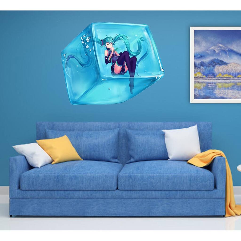 Ice Cube Anime Decal, Ice Cube Anime Sticker, Ice Cube Anime Wall Decor