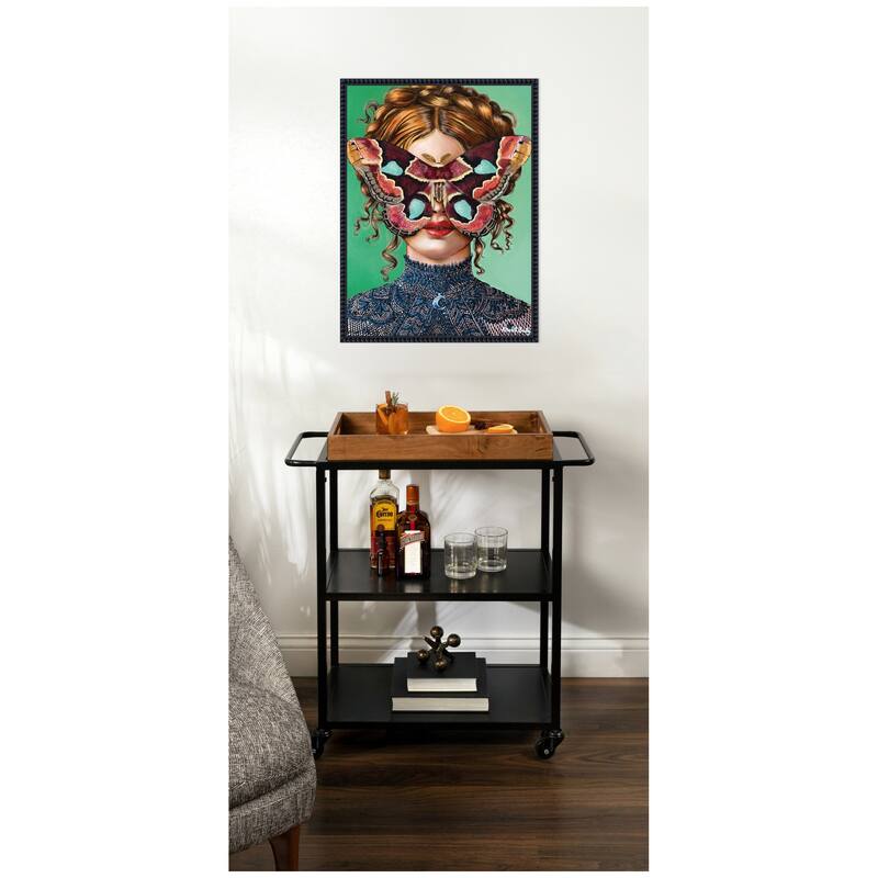 Kate and Laurel Forest Witch by Charlotte Brindley Framed Canvas Wall Art Print