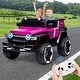 preview thumbnail 17 of 28, 2 Seater Ride On Car with Remote Control, 4WD Off-Road Truck 12V Electric Battery Powered Ride On Toys