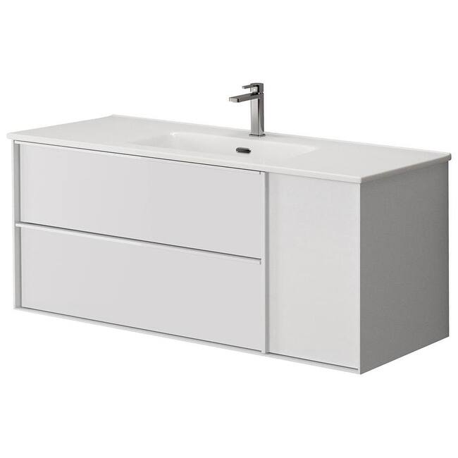 WS Bath Collections Palma C120 Palma 48" Wall Mounted Single Basin - Matte White - Painted