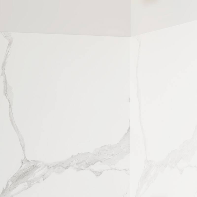 3-Piece Glue-Up SMC Composite Alcove Shower Wall Surround Kit, Waterproof Easy-Clean Shower Panels