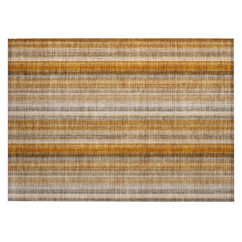Alsito Stripe Weather Resistant Timeless Fusion Outdoor Rug