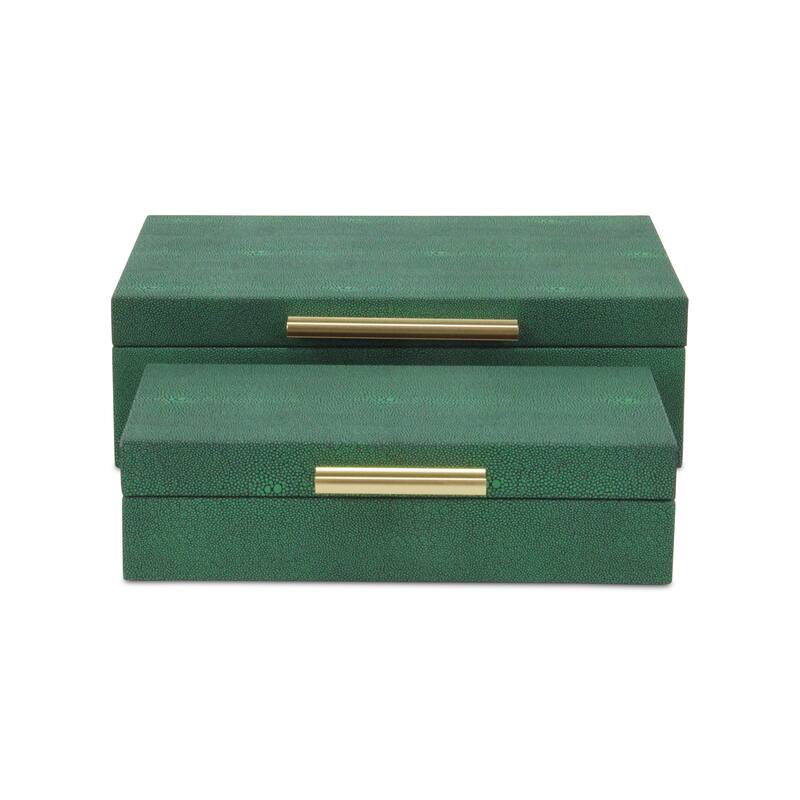 Lusan Black Vinyl Decorative Box Set
