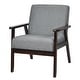 preview thumbnail 66 of 64, Costway Set of 2 Fabric Accent Armchair Solid Wood Upholstered Lounge - See Details