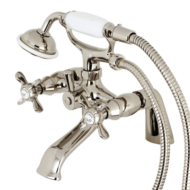 Kingston Brass Essex Deck Mounted Clawfoot Tub Filler with Built-In