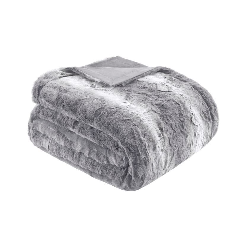 Madison Park Zuri Faux Fur Throw