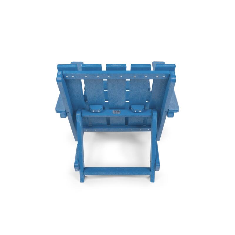 Amalfi Fully Assembled All-Weather HDPE Outdoor Folding Modern Adirondack Chair