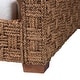 preview thumbnail 6 of 8, Rhinos Handwoven Seagrass Daybed - Twin Size Coastal Boho Bed Frame with Basketweave Design