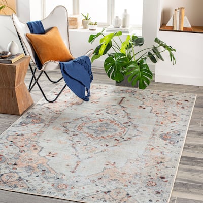 Artistic Weavers Moreen Traditional Medallion Machine Washable Area Rug