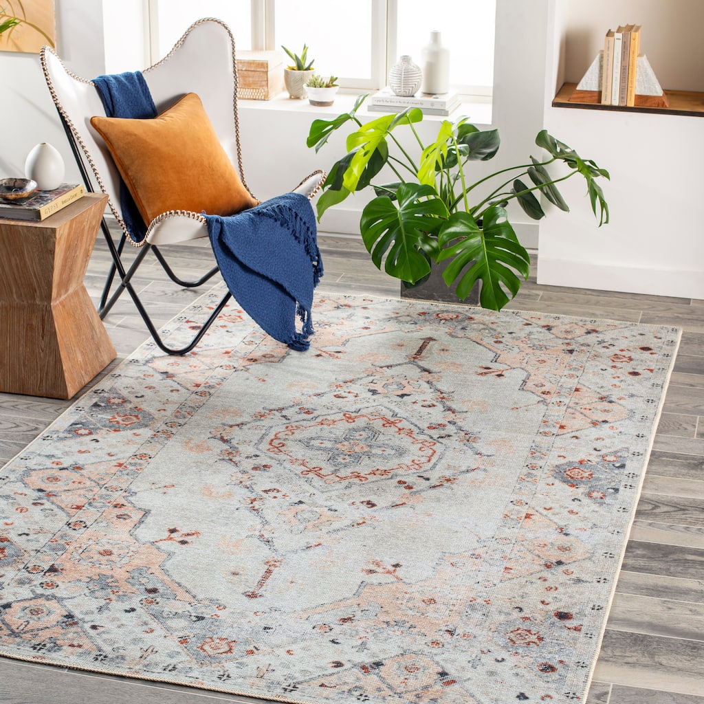 Artistic Weavers Moreen Traditional Medallion Machine Washable Area Rug