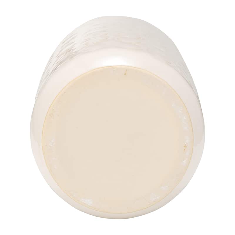 Sagebrook Home Elegant Ceramic Vase, Textured Finish, Home Decor Accent