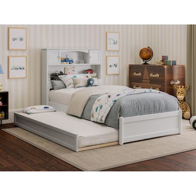 Hadley Platform Bed with Panel Footboard and Twin Trundle