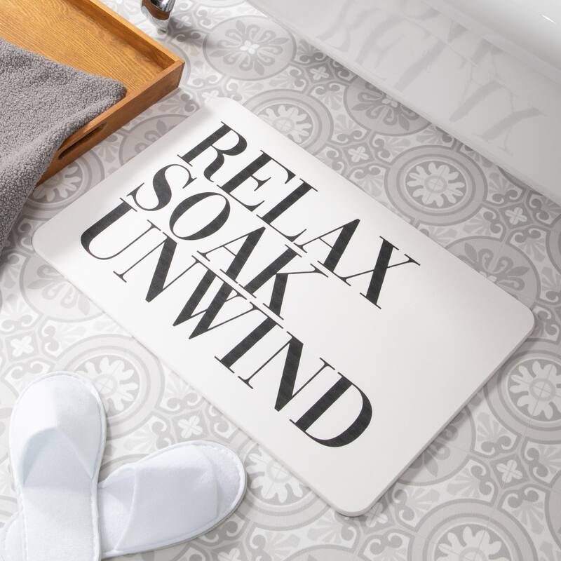 FloorPops Relax Soak Unwind Non Slip Bath Mat