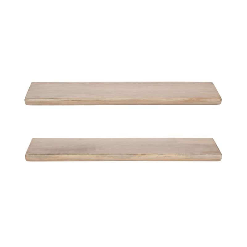 Kate and Laurel Burena Wood Floating Shelves