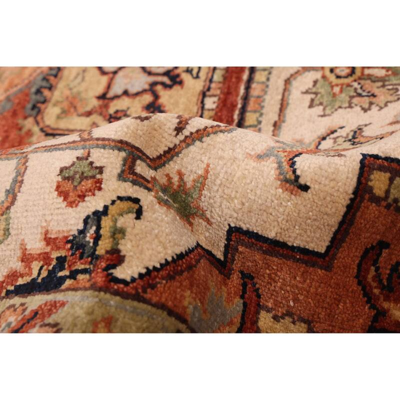 ECARPETGALLERY Hand-knotted Jules Sultane Ivory Wool Rug - 7'11 x 9'10