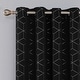preview thumbnail 31 of 86, Deconovo Decorative Silver Diamond Curtains (2 Panel)