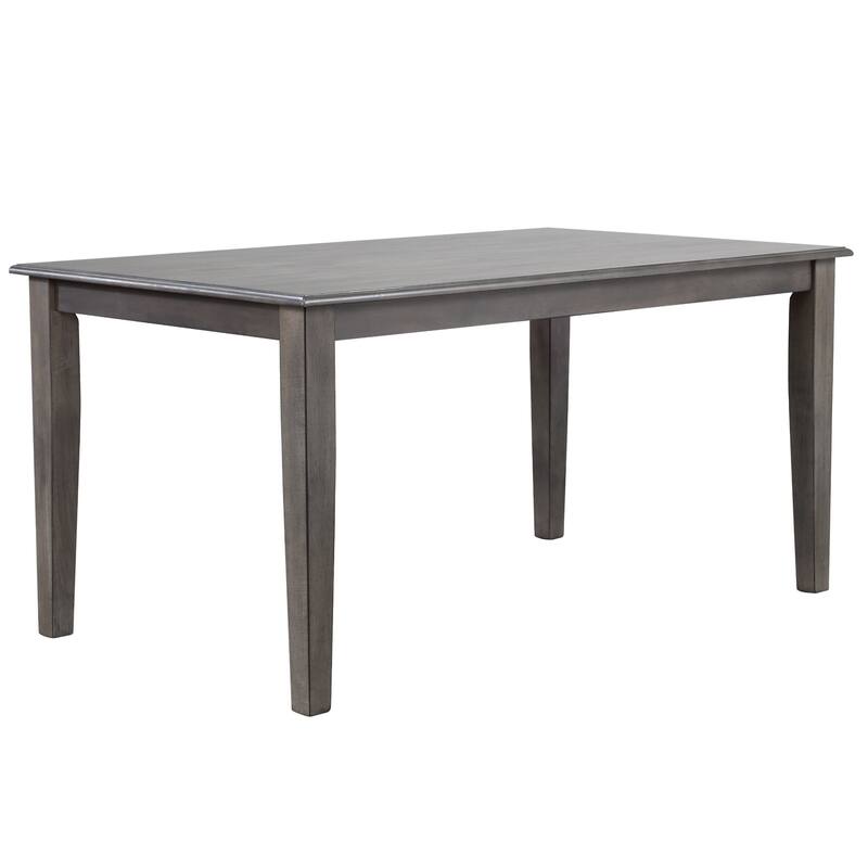 Rectangular Dining Table Set for 6 - 60" Table, 4 Chairs & Bench - Modern Dining Room Furniture
