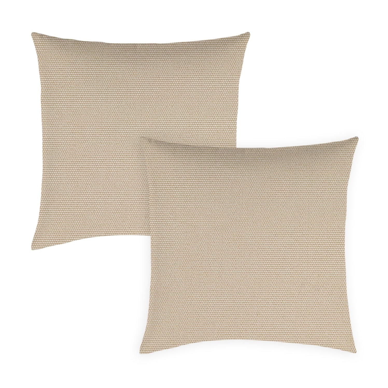 Covers&All Sunbrella Pillows Set of 2, UV Fade resistant & Water Repellent Square Throw Pillows for Indoor Outdoor Use