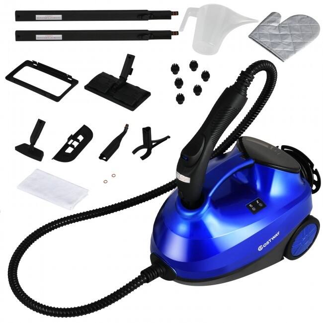 2000W Heavy Duty Multi-purpose Steam Cleaner Mop with Detachable Handheld Unit - 10" (L) x 17" (W) x 10" (H)