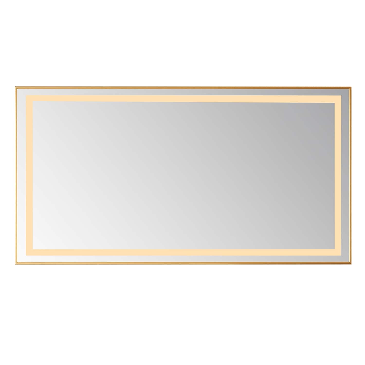 60" Rectangular LED Lighted Accent Bathroom/Vanity Wall Mirror - 60