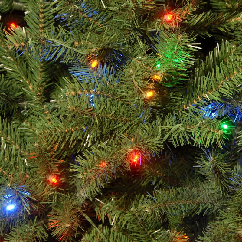 National Tree Company 9 ft. PowerConnect North Valley Spruce Tree with Dual Color LED Lights - 9 Foot