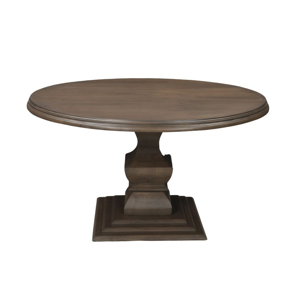 Willow 54" Round Solid Wood Pedestal Dining Table