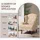preview thumbnail 57 of 119, 31" W Modern Upholstered Linen Wing Back Accent Chair with Rolled Arm