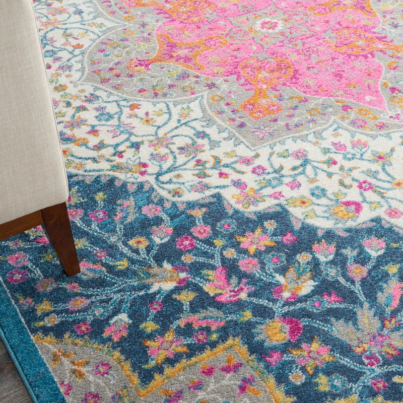 Nourison Passion Modern Persian Center Medallion Area Rug