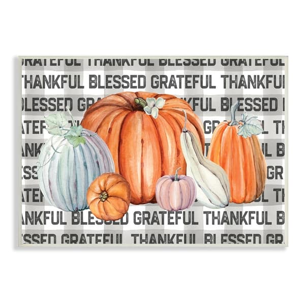 Happy Harvest Thankful Blessed Autumn Pumpkin Thanksgiving Kitchen