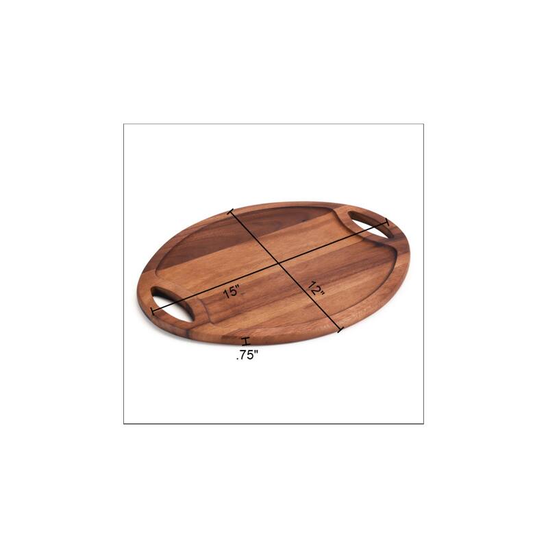 Oval Tray with Handle - Medium