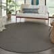 Nourison Positano Ombre Casual Modern Indoor/Outdoor Rug - 6' Round - Charcoal