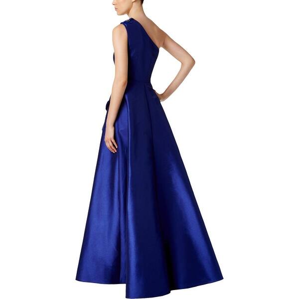 Shop Adrianna Papell Womens Formal Dress Draped One Shoulder