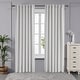 preview thumbnail 9 of 36, Deconovo Back Tab Blackout 42 Width Curtains (2 Panel) 42 x 45 - Platinum